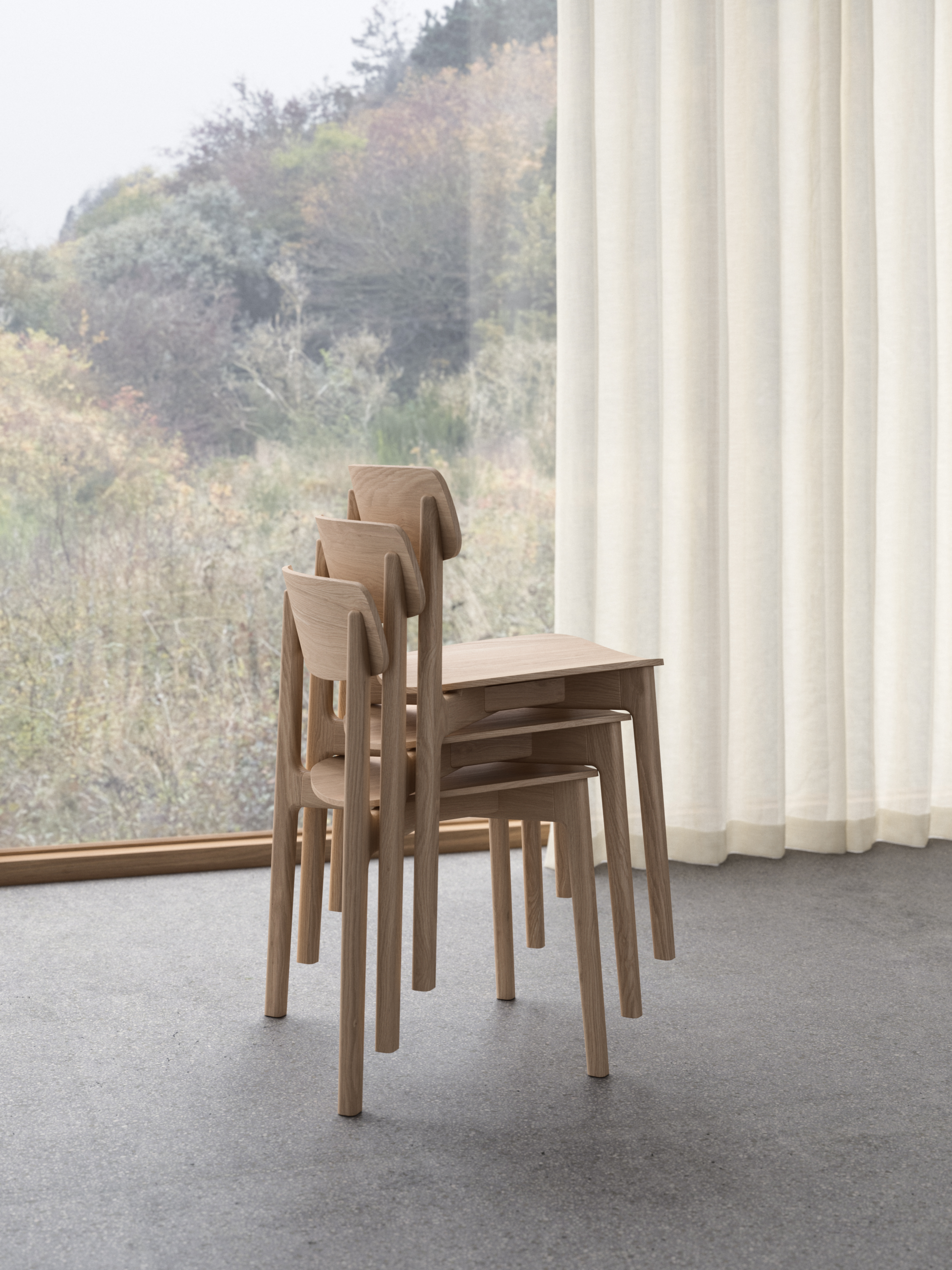 2 90035 Anch chair oak whitepigm matt lacquer