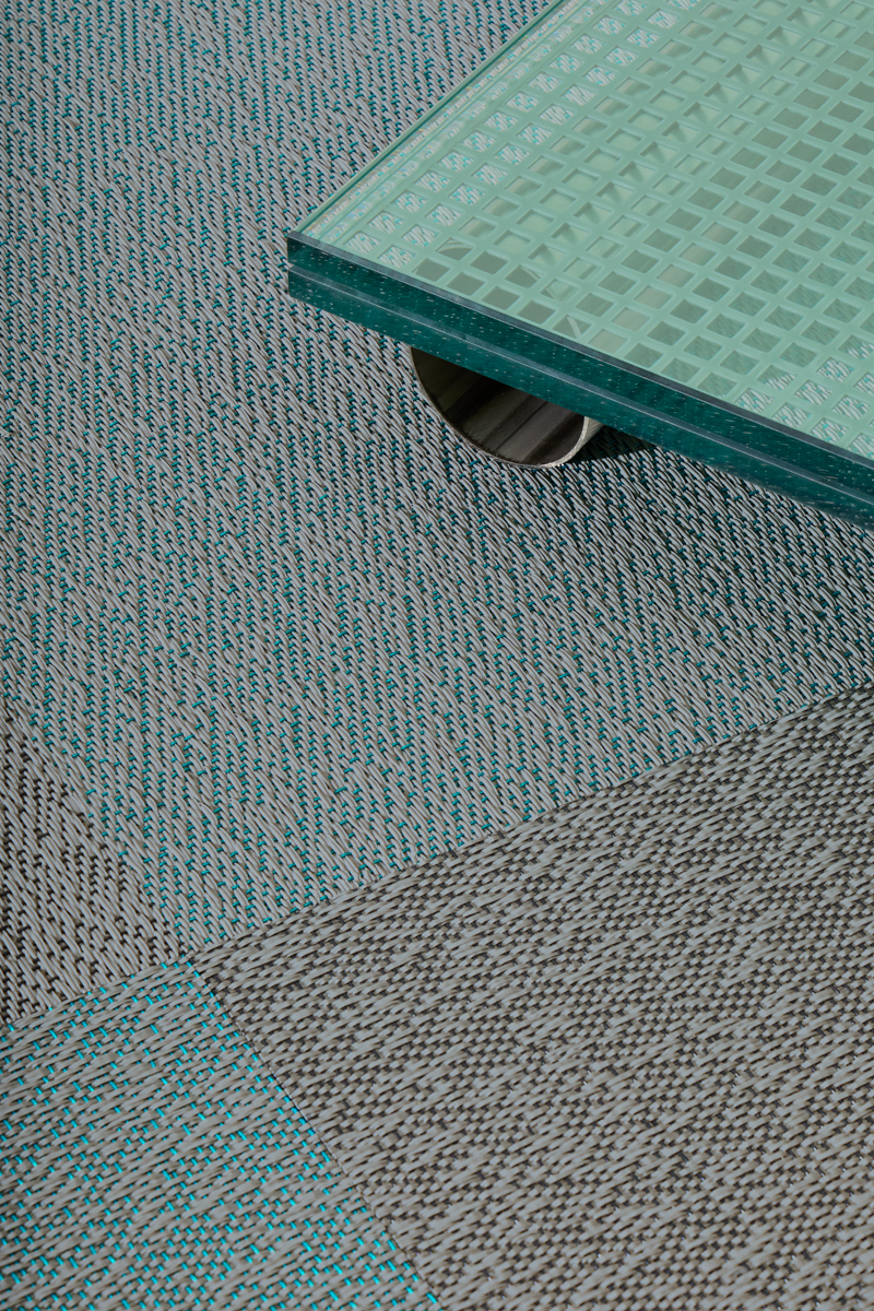Bolon Flooring Riff Greyish Teal Greyish Metal tiles close 2 P s RGB webres