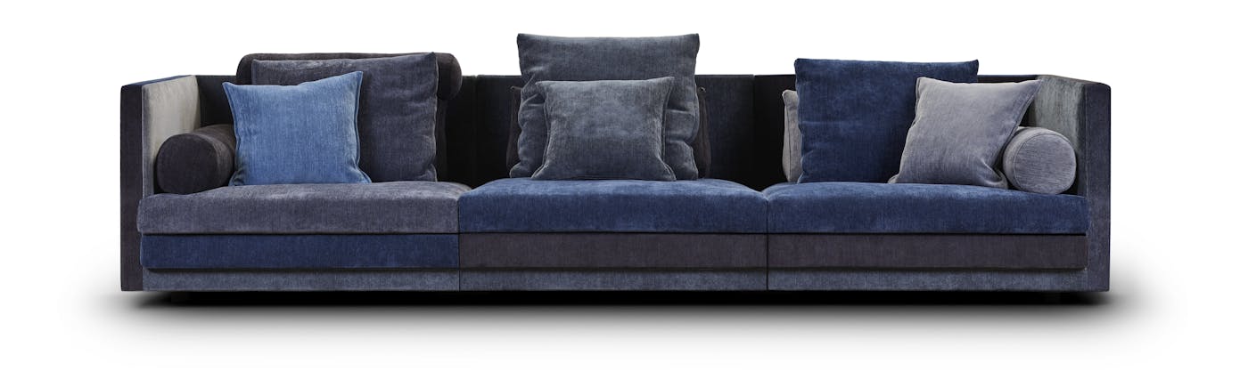 Cocoon sofa 320x106 cm Soft Multi Colour Blues 1 115823