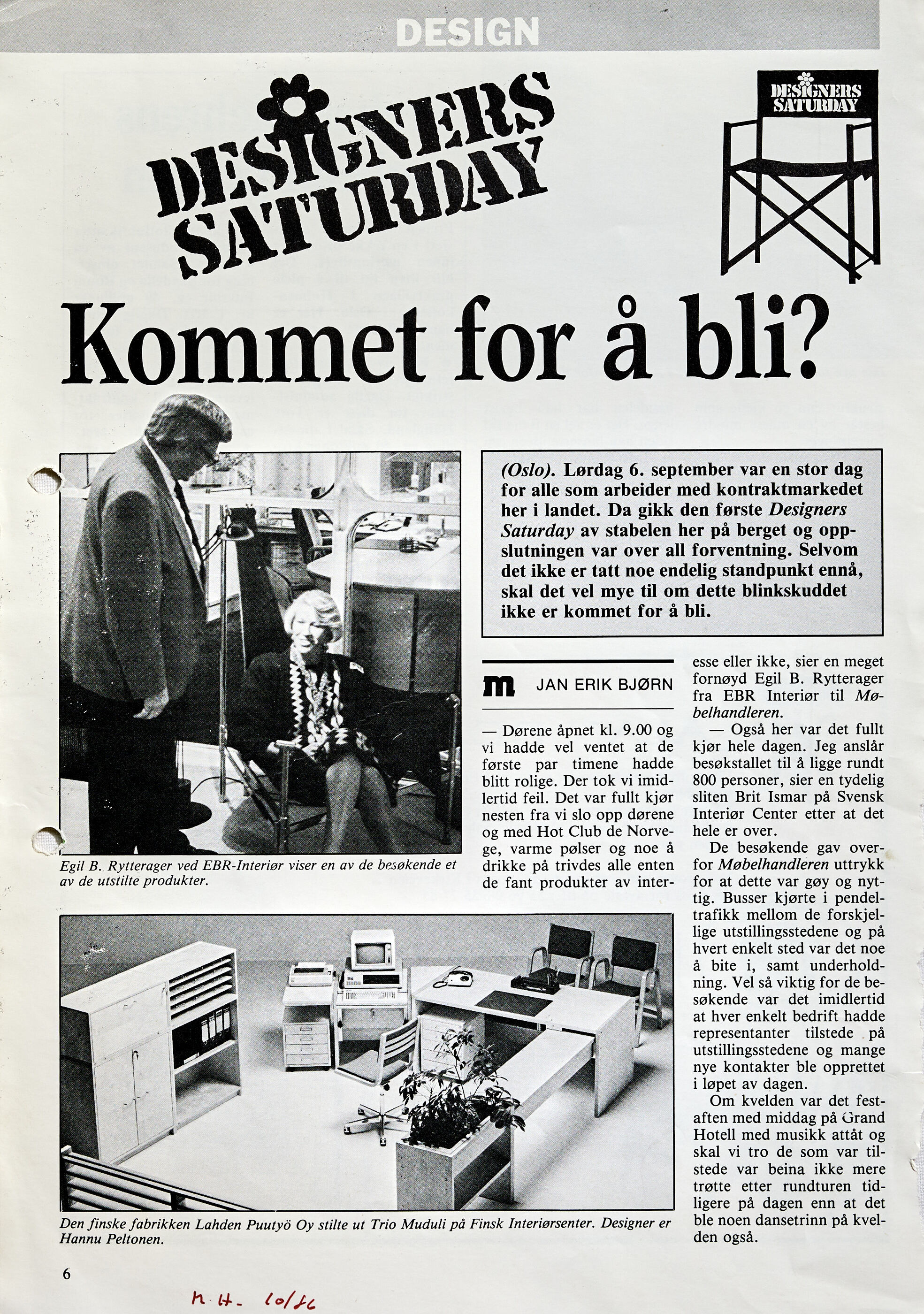 DS 40 Arkiv 1986 Omtale Mobelhandleren Crop