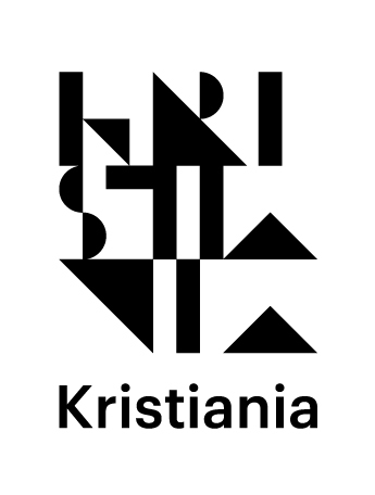 Kristiania logo vertikal stor 22 sort