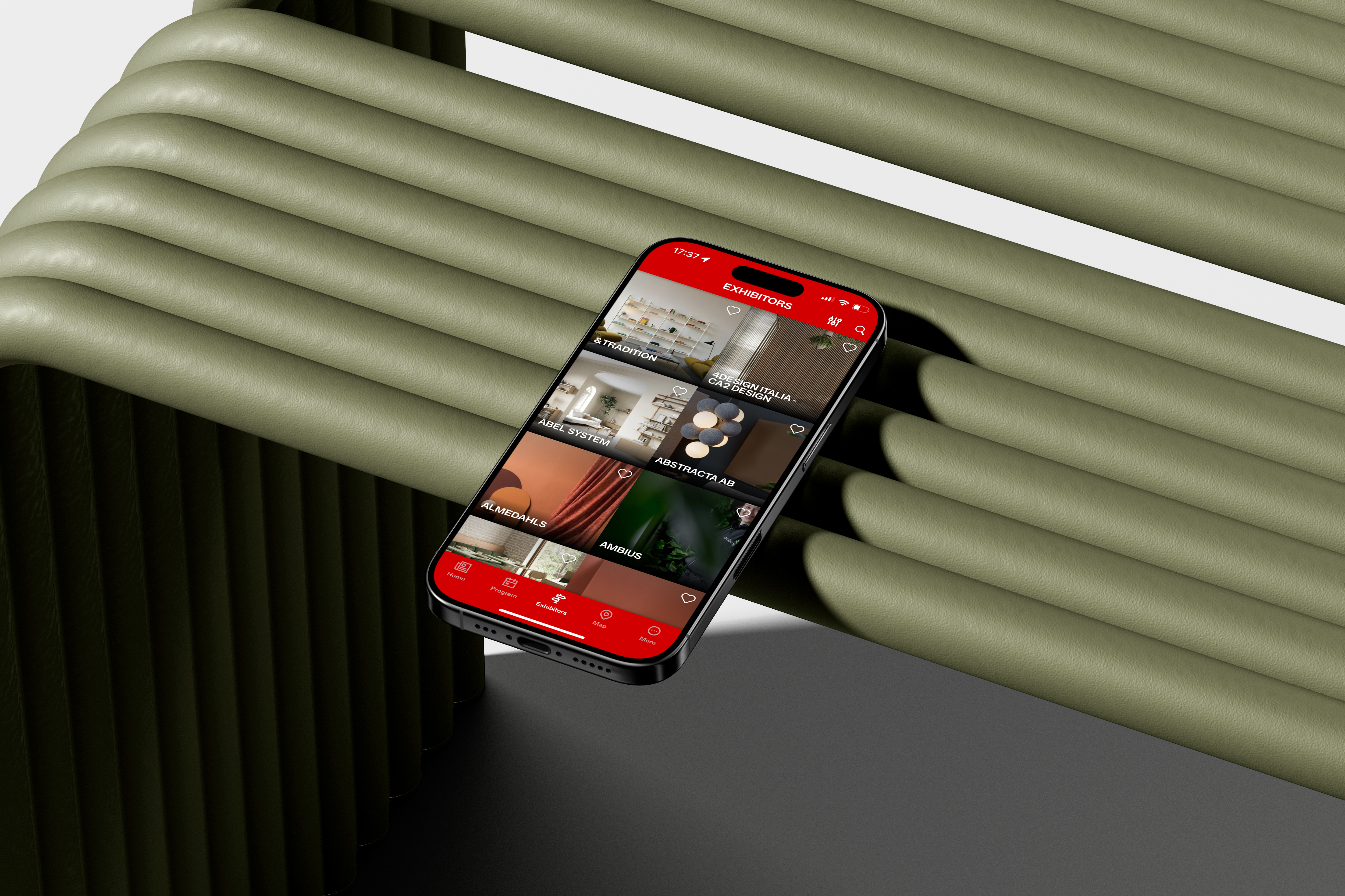 I Phone 16 pro mockup on the bench isometric