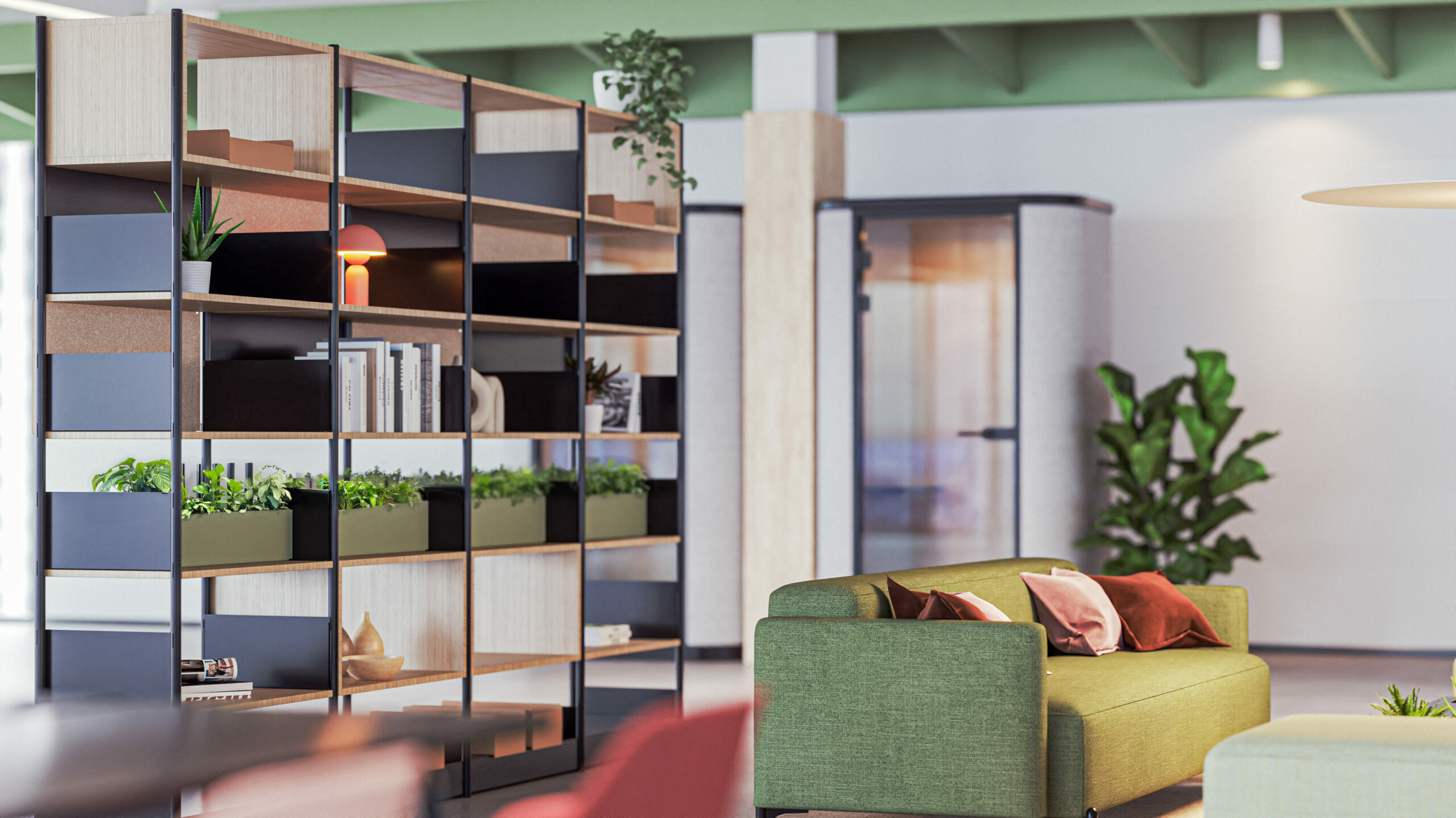 OCEEFOUR Klip Four People Sofa Inno Pod Mute Lifestyle Image 5 scaled