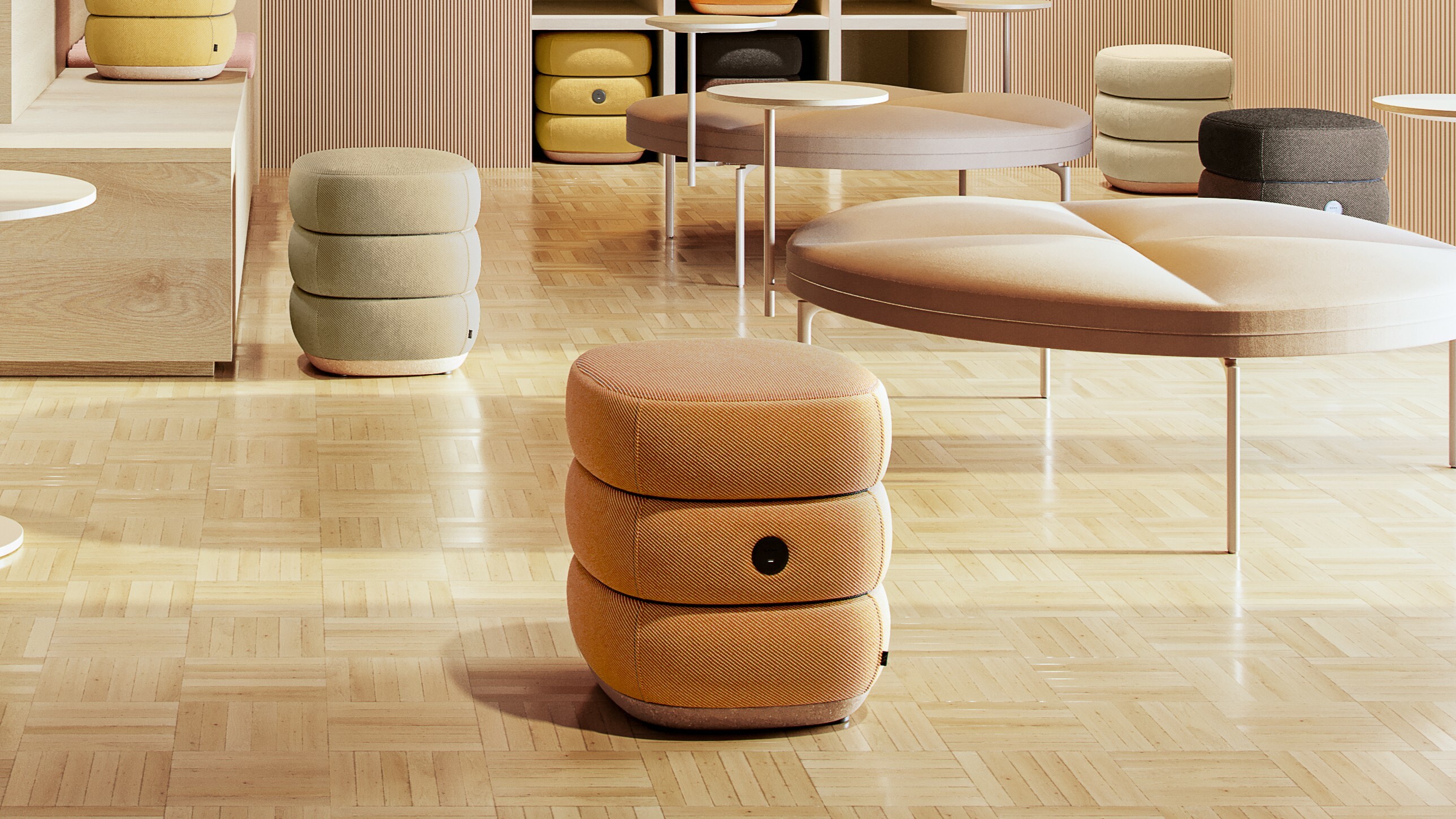 ODD ottoman Senso ottoman and S table from Fora Form