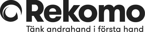 Rekomo logo tagline svart