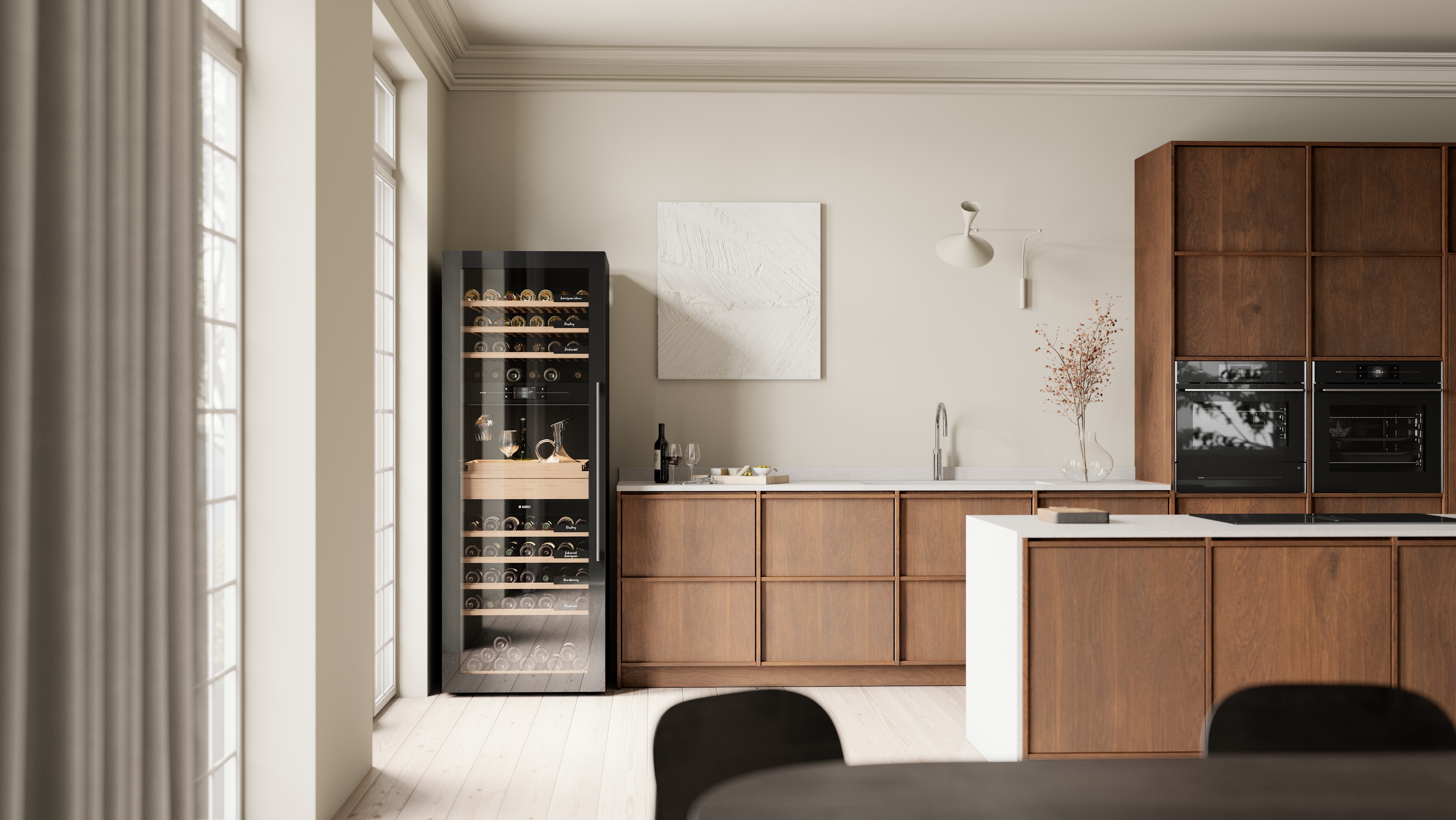 Asko amb wwc 3zone oak kitchen
