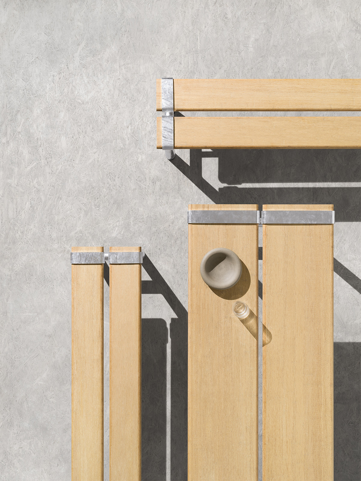 Parker bench and table outdoor