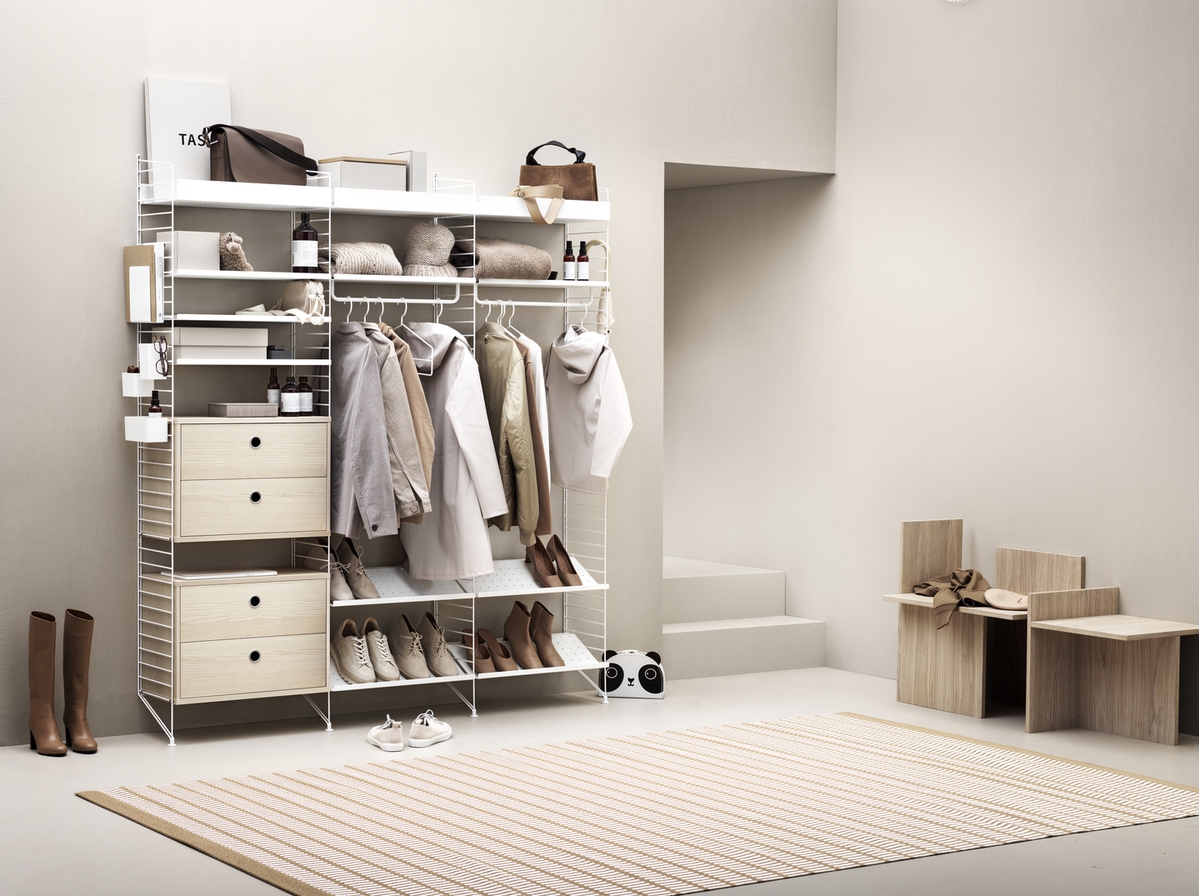 String system hallway beige white landscape large