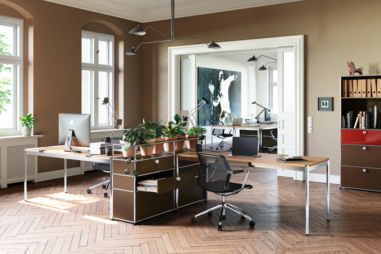 Usm brown private office hjemmekontor studiom3